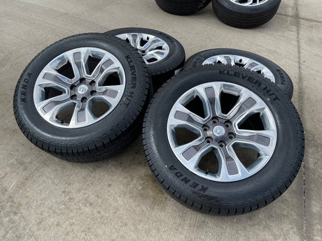20" Dodge Ram 1500 OEM Laramie Long Horn 2678 2682 wheels rims KENDA H/T 4S NEW Texas Truck Tire