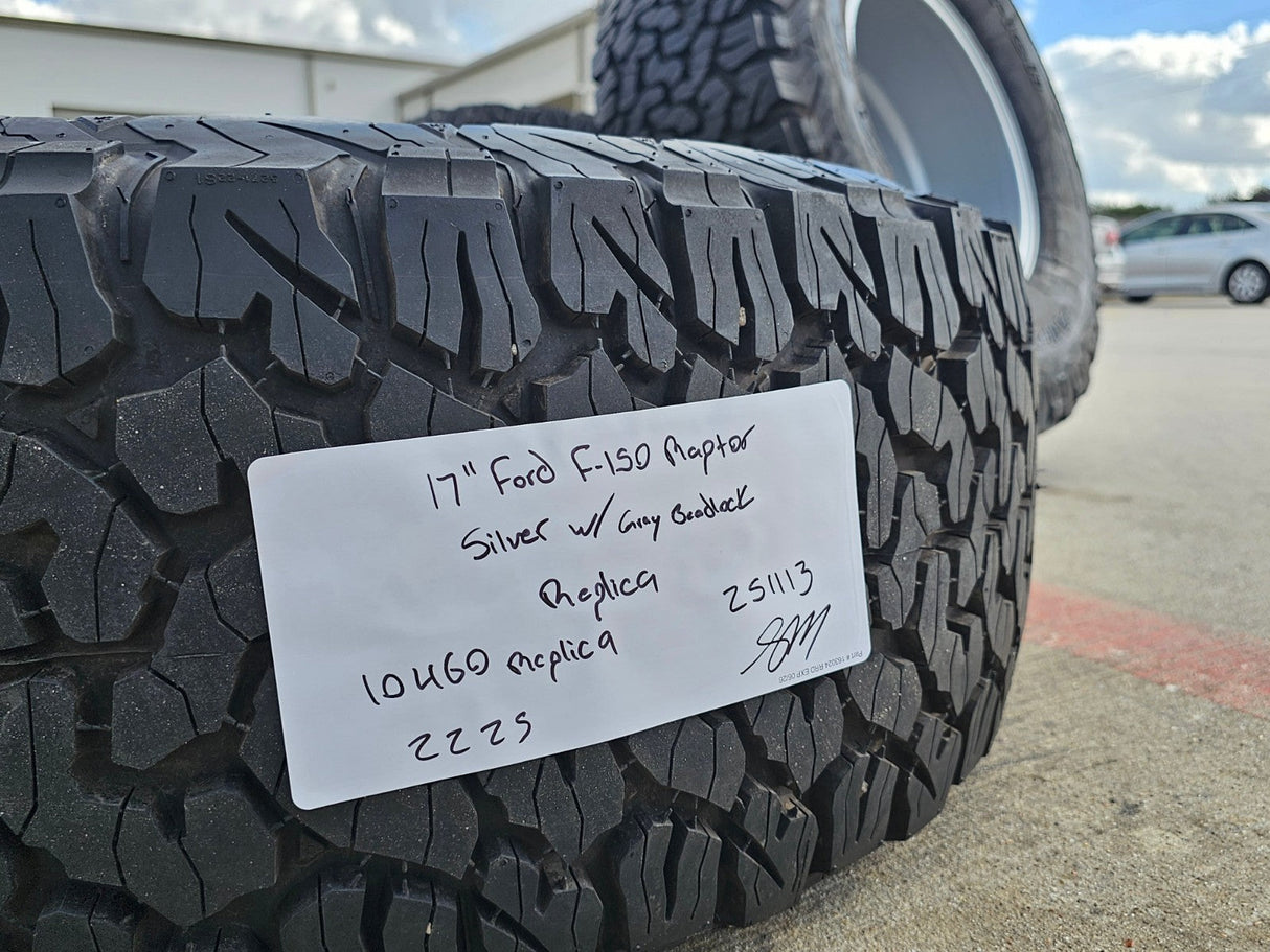 17" Ford F-150 Raptor R OEM Replica BEADLOCK 10460 rims wheels 35" tires BFG NEW Texas Truck Tire