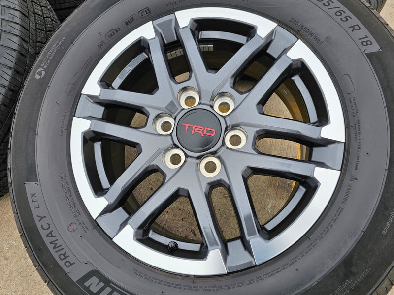 18" Toyota Tacoma TRD OEM wheels rims 10641 4Runner 2024 2025 2026 MICHELIN NEW Texas Truck Tire