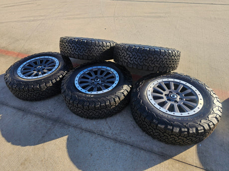 (5) 18" INEOS Grenadier OEM wheels rims Beadlock 2023 2024 2025 2026 NEW BFG Texas Truck Tire