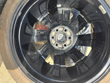 22" Lincoln Navigator OEM rims wheels Black Label 95384 10496 tires PIRELLI NEW Texas Truck Tire