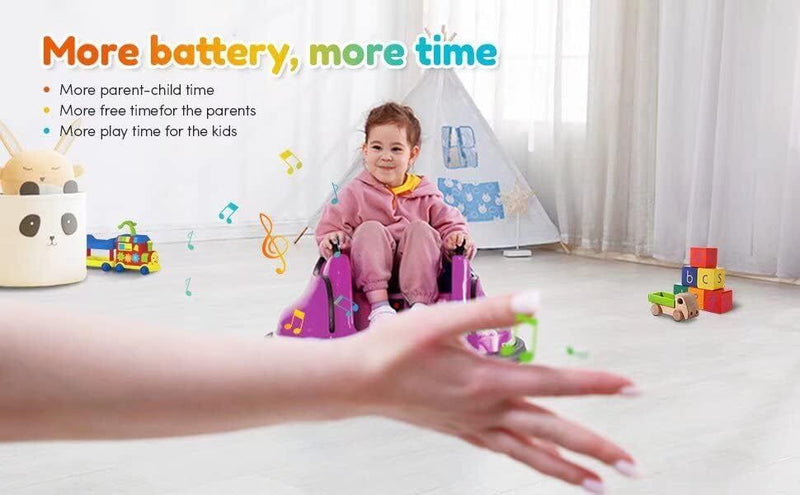 Electric Bumper Car Ride-On Toy for Kids 1.5-6 Years Old - 66lbs Weight Capacity