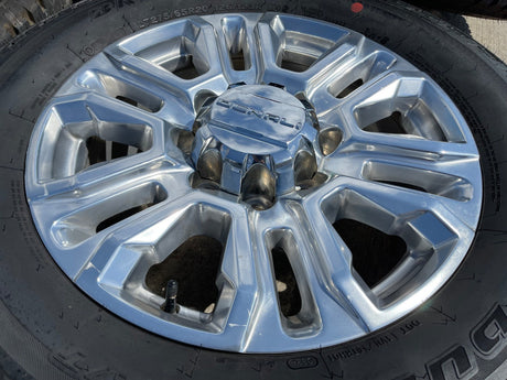 20" GMC Sierra Denali 2500 3500 OEM 5957 wheels rims tires 2022 2023 2024 2025 Texas Truck Tire