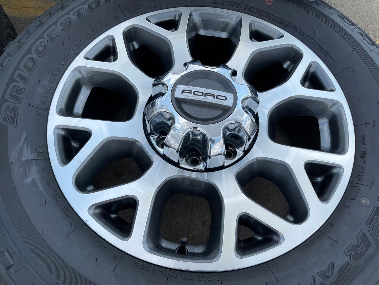 20" Ford F-250 F-350 OEM Lariat wheels rims 10292 tires BRIDGESTONE A/T Texas Truck Tire