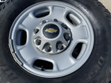17" Chevy Silverado GMC Sierra 2500 OEM 8095 wheels rims FIRESTONE TRANSFORCE AT Texas Truck Tire