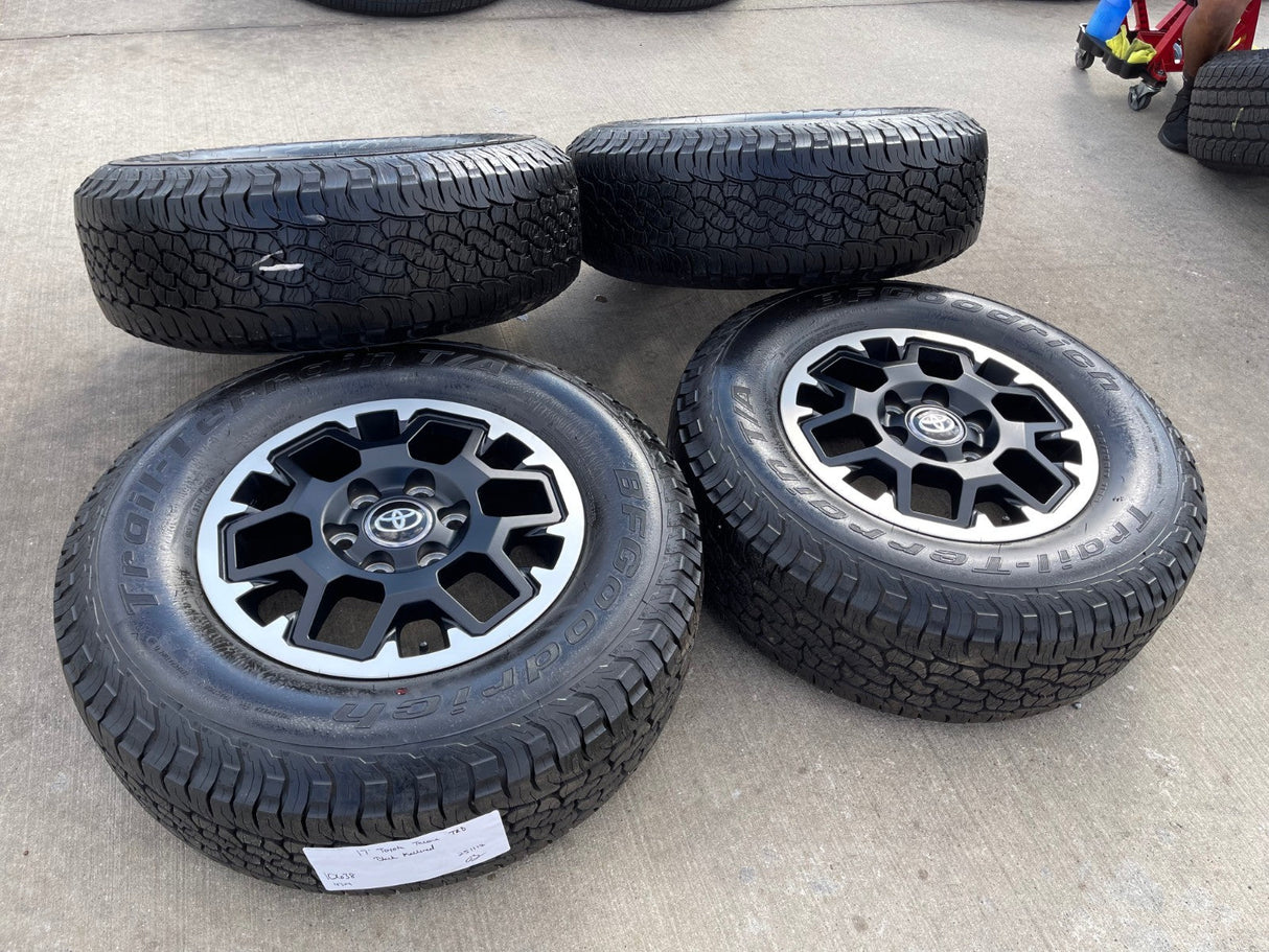17" Toyota Tacoma 4Runner TRD OEM 10638 wheels rims 2024 2025 2026 BFG NEW Texas Truck Tire