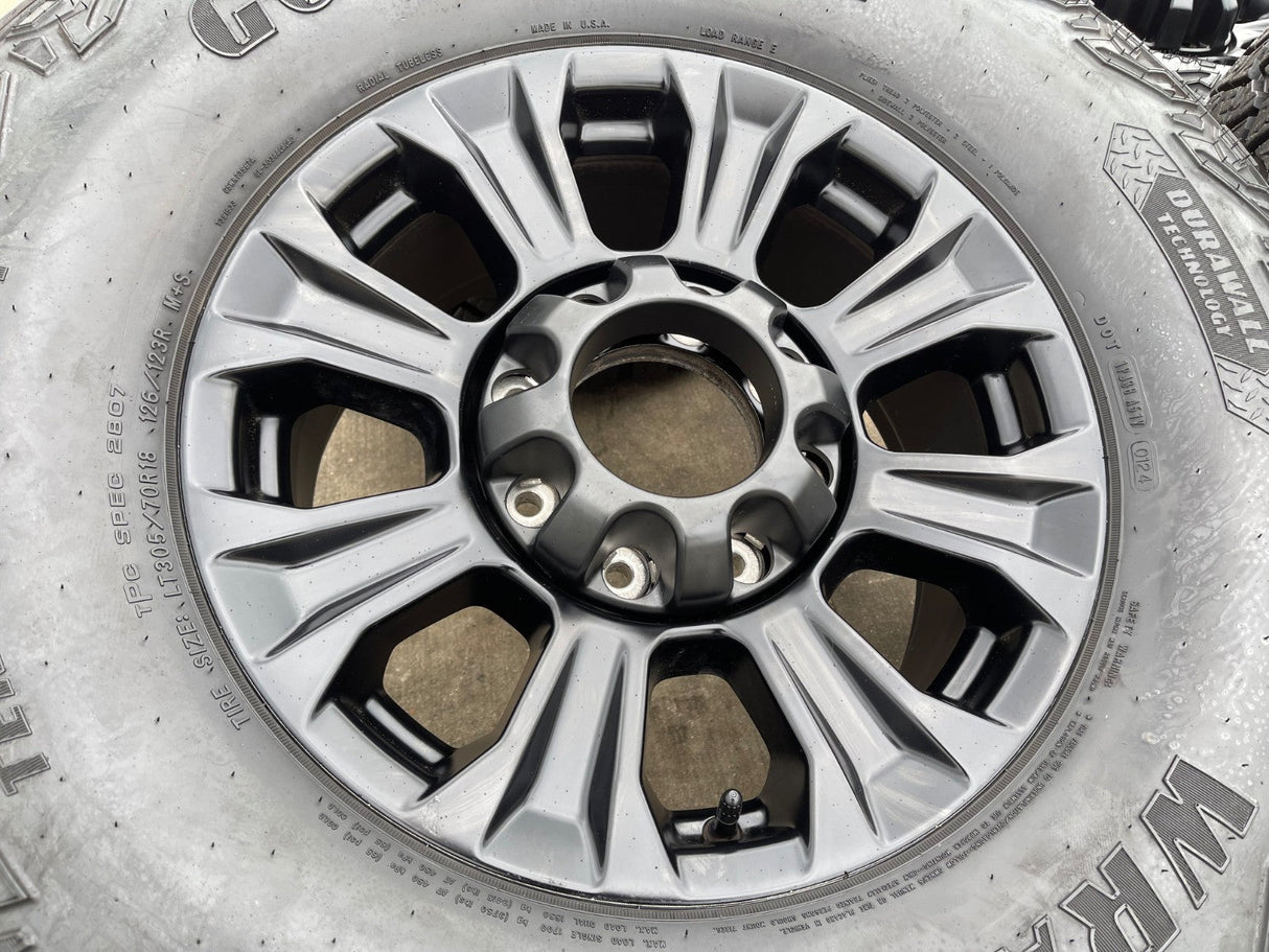 18" Ford F-250 F-350 TREMOR OEM rims wheels 10097 tires GOODYEAR 35" Texas Truck Tire