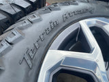 20" GMC Sierra Yukon AT4 Tahoe Silverado OEM wheels rims tires 2022 2023 2024 Texas Truck Tire