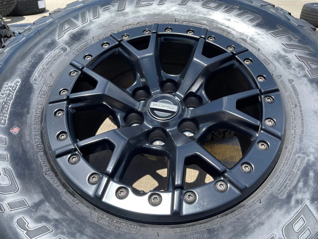 17" Ford F-150 Raptor R OEM BEADLOCK 10460 rims wheels 37" tires BFG Texas Truck Tire