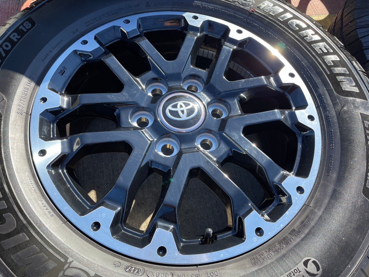 18" Toyota Tundra TRD OEM black wheels rims 75273 Sequoia 2024 2025 2026 NEW Texas Truck Tire