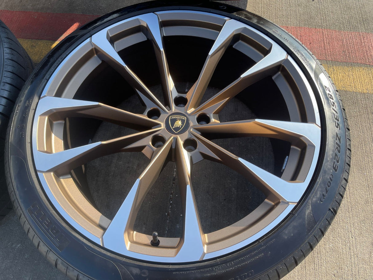 23" Lamborghini Urus Taigete OEM wheels rims 2022 2023 2024 2025 2026 BRONZE NEW Texas Truck Tire