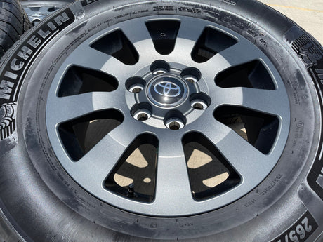 18" Toyota Land Cruiser OEM TRD wheels rims 95952 Tundra Sequoia MICHELIN Texas Truck Tire