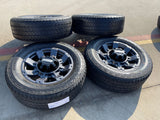 20" Ford F-250 F-350 OEM gray Lariat 10485 10296 wheels rims tires DISCOUNTED Texas Truck Tire