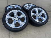 20" Dodge Charger Challenger Chrysler 300 OEM 2411 2424 wheels rims tires Texas Truck Tire
