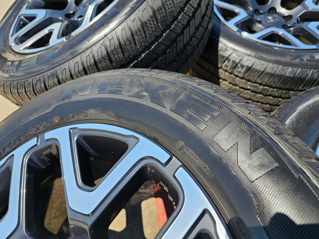 20" Dodge Ram 1500 OEM 94059 Laramie wheels rims 68583860AA 2024 2025 2026 NEW Texas Truck Tire