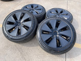 18" Tesla Model 3 OEM Photon 95910 wheels rims 2024 2025 2026 2027 NEW MICHELIN Texas Truck Tire