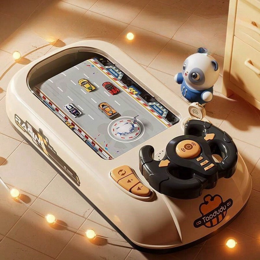 Racing Adventure Musical Steering Wheel Toy Car for Kids Driving Game