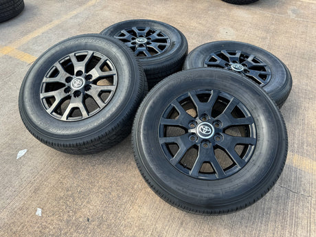 17" Toyota Tacoma 4Runner TRD Black OEM 94254 10637 wheels rims 2025 2026 NEW Texas Truck Tire