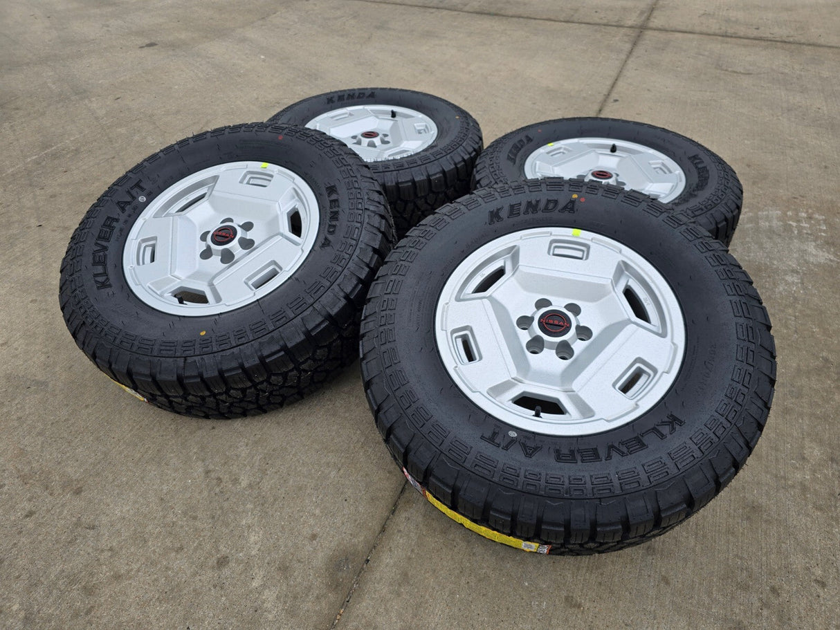17" Nissan Frontier OEM Retro Hardbody Edition 62783 wheels rims 2025 NEW A/T2 Texas Truck Tire
