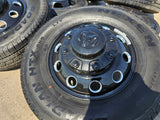 17" Dodge Ram 3500 Dually Laramie wheels rims 2706 2707 OEM black 2025 2026 NEW Texas Truck Tire