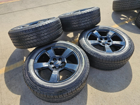 20" Chevy Silverado 1500 Tahoe Suburban OEM wheels rims 5652 5754 tires GMC Texas Truck Tire