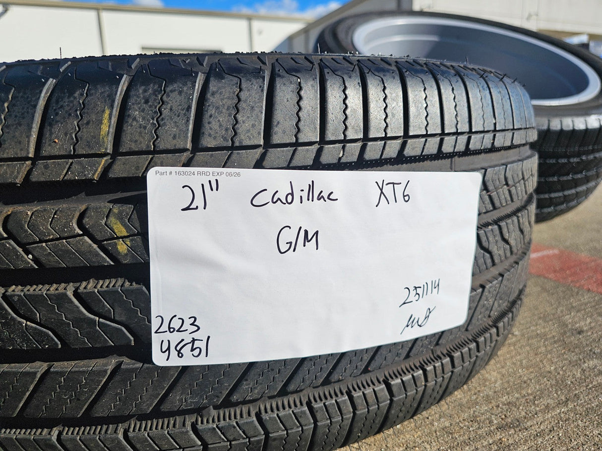 21" Cadillac XT6 XT5 SRX OEM 4851 wheels rims 2023 2024 2025 2026 BRIDGESTONE Texas Truck Tire