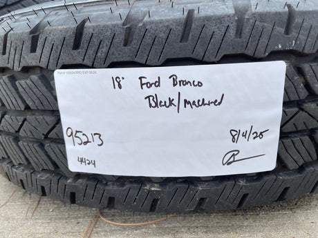 18" Ford Bronco wheels rims black 95213 Ranger tires 2023 2024 2025 2026 NEW Texas Truck Tire