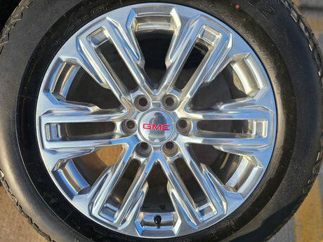 20" GMC Yukon Sierra Tahoe Silverado OEM 2120 14024 wheels rims tires Texas Truck Tire