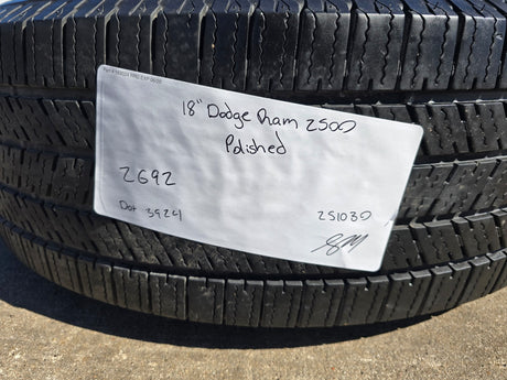 18" Ram 2500 3500 Laramie Power Wagon OEM wheels rims 2692 tires FIRESTONE Texas Truck Tire