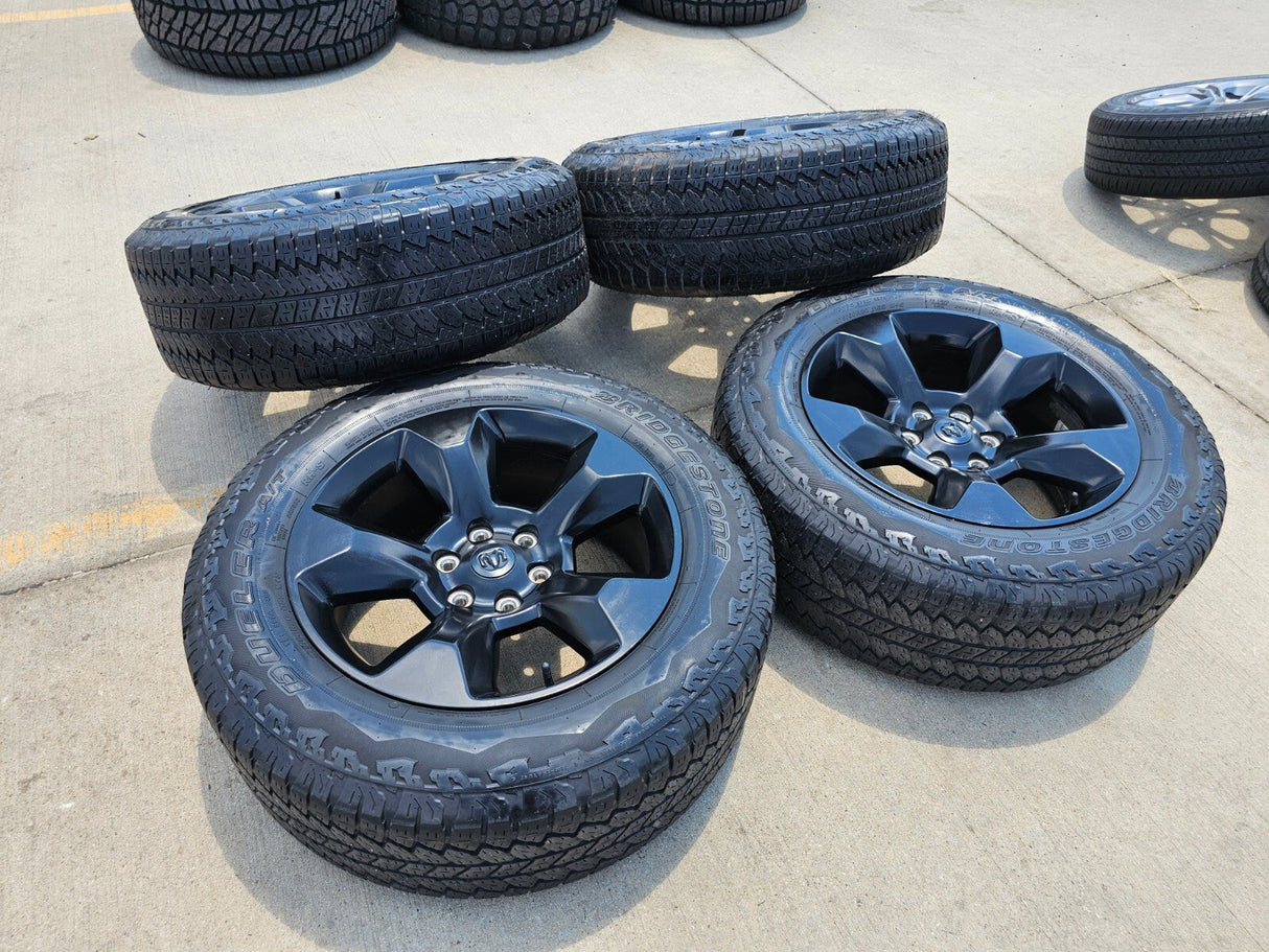 20" Ram 1500 OEM LIMITED Laramie wheels rims black 2675 2722 Texas Truck Tire
