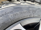 17" Jeep Wrangler Rubicon OEM wheels rims Gladiator 96832 9282 BFG KO2 A/T NEW Texas Truck Tire