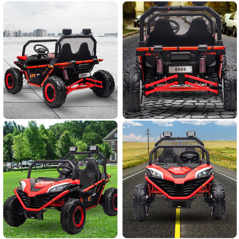 24V Kids 2-Seater Electric Ride-On UTV Truck with 4WD and 320W Motor, Remote Control