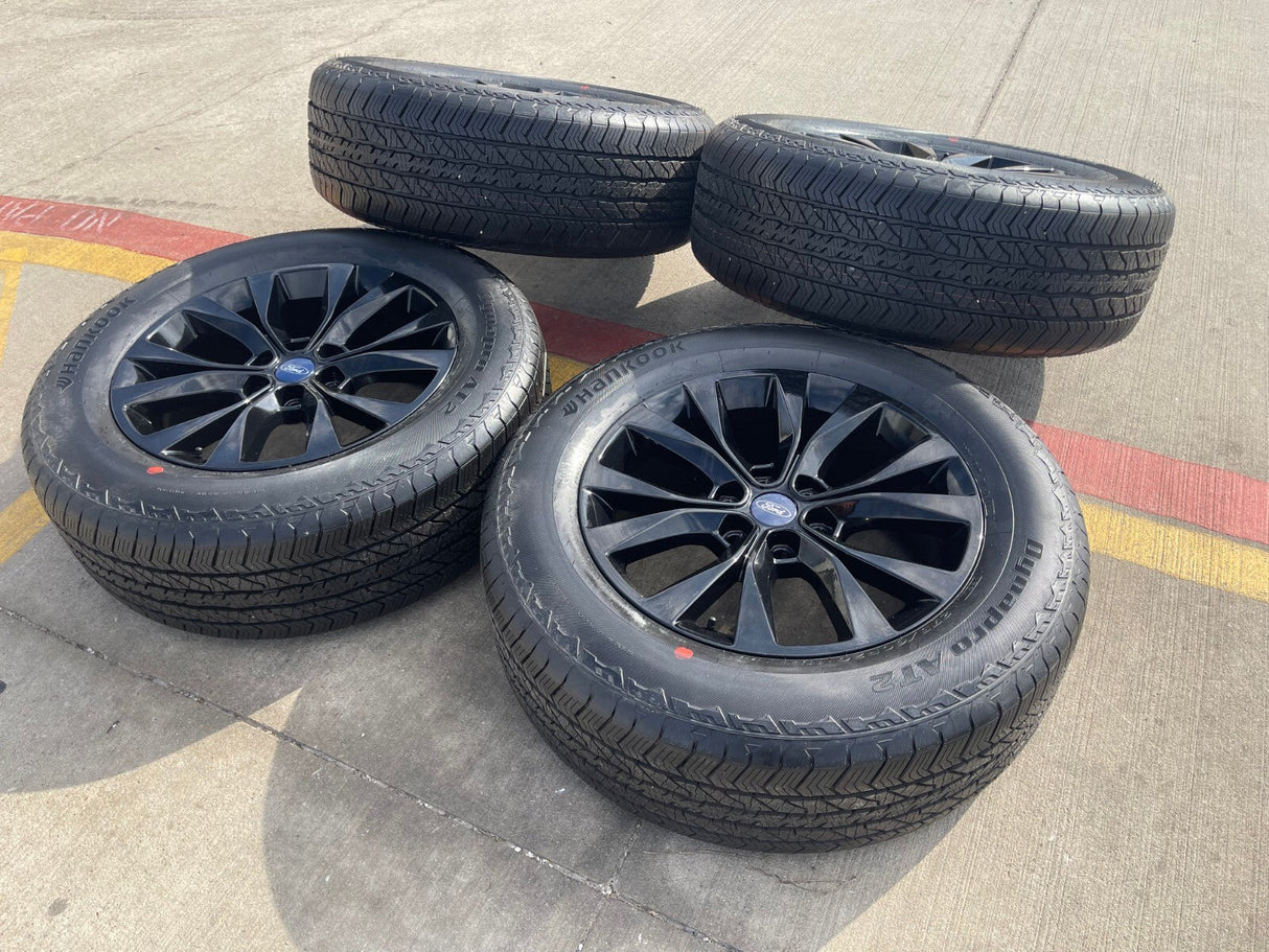 20" Ford F-150 Expedition rims wheels 10003 black OEM tires HANKOOK A/T2 NEW Texas Truck Tire