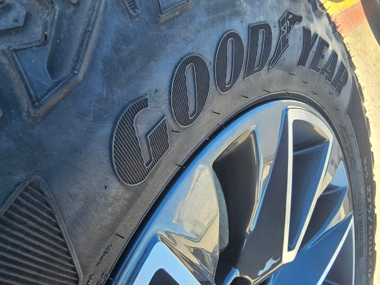 20" Chevy Tahoe Silverado OEM 5919 wheels rims GMC Yukon tires GOODYEAR Texas Truck Tire