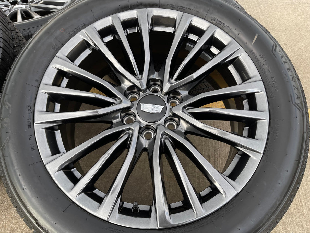 22" Cadillac Escalade V Platinum OEM 4883 95479 wheels rims 2024 2025 2026 NEW Texas Truck Tire