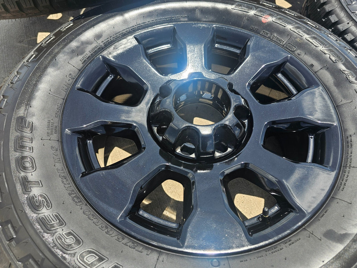 20" Ford F-250 F-350 Tremor OEM Black 10101 rims wheels tires NEW Texas Truck Tire