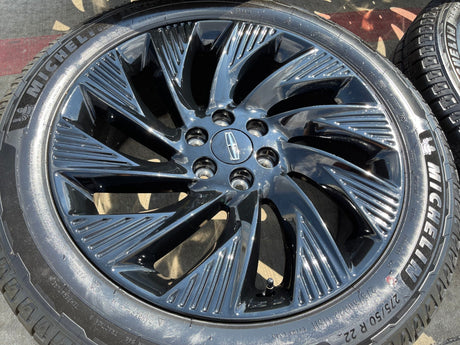 22" Lincoln Navigator OEM 10665 rims wheels BLACK LABEL 2025 2026 MICHELIN NEW Texas Truck Tire