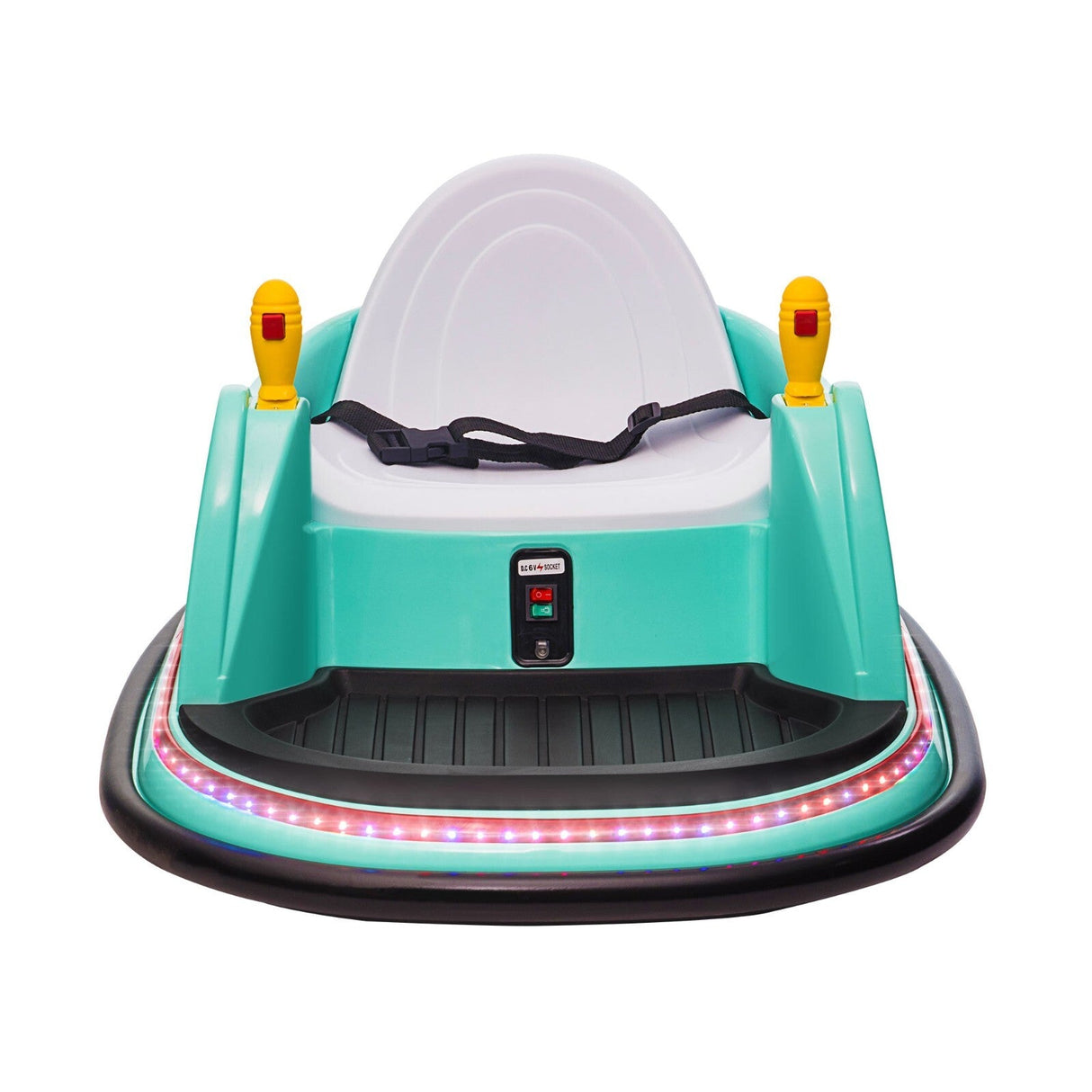 6V Kids Ride-On Bumper Car with Remote Control, 360° Spin and Flashing Lights for Toddlers
