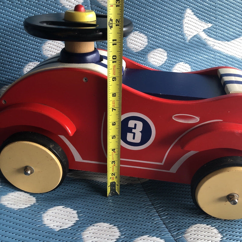 Wooden Classic Sport Ride-On Self-Push Car