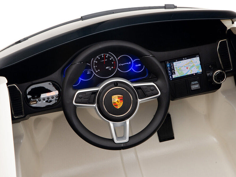 12V Electric Porsche Cayenne Children's Ride-on Car with EVA Rubber Tires