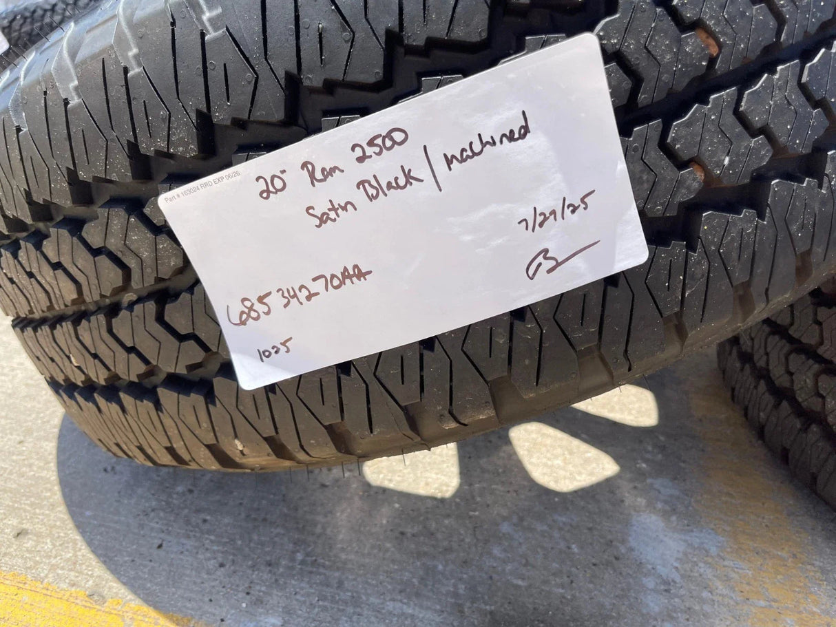 20" Dodge Ram 2500 3500 LARAMIE OEM wheels rims A/T tires 2025 2026 NEW Texas Truck Tire