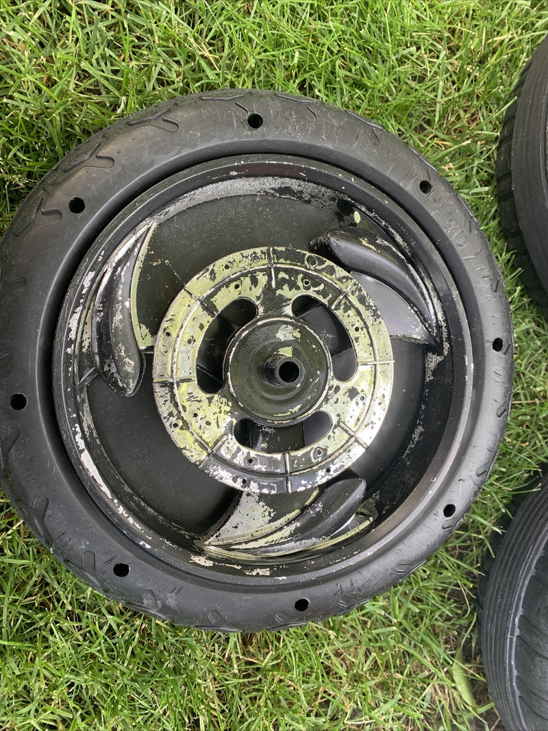 3-Piece Ride-On Toy Car and Motorcycle Set for Kids with Durable Rims and Wheels