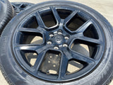 22" Dodge Ram 1500 OEM LIMITED Laramie wheels rims black 2725 2684 PIRELLI Texas Truck Tire