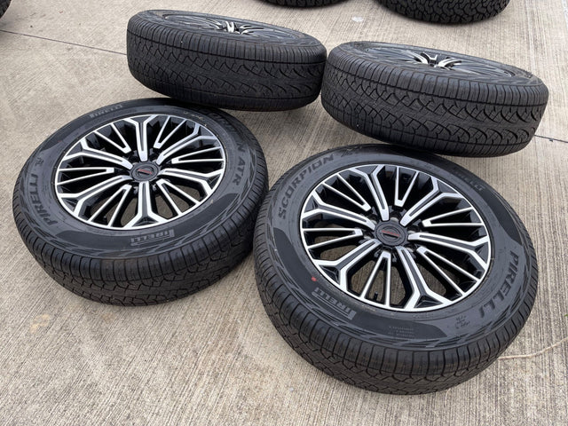 20" Nissan Titan PRO-4X Armada OEM wheels rims tires black 2024 2025 2026 NEW Texas Truck Tire