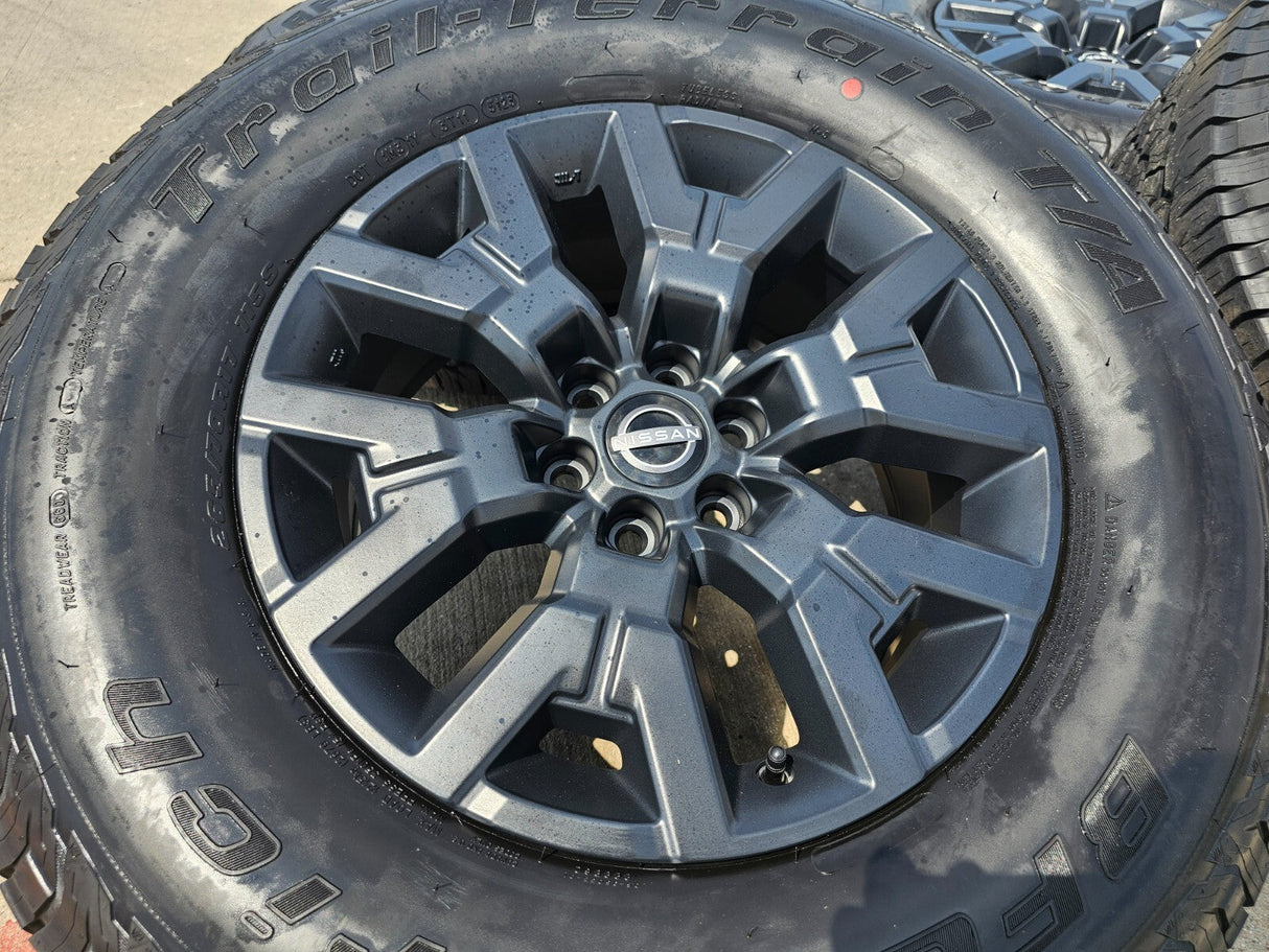 17" Nissan Frontier OEM Desert Runner 62832 wheels rims tires 2023 2024 2025 NEW Texas Truck Tire