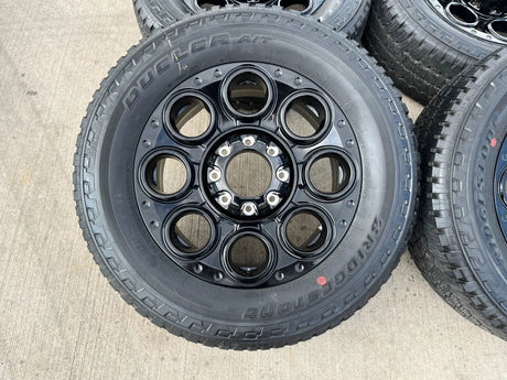20" Ford F-250 F-350 OEM black TREMOR wheels rims 10484 10299 tires NEW Texas Truck Tire