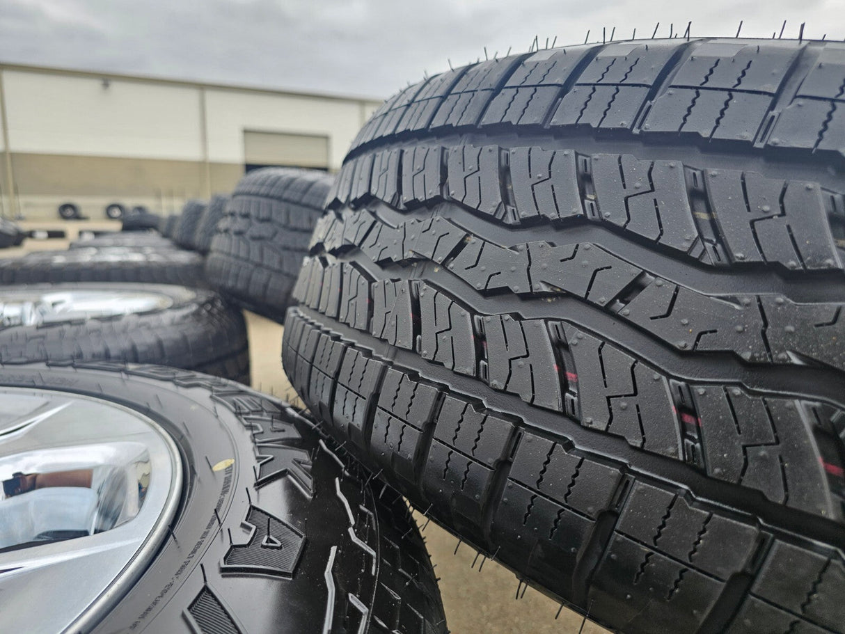 20" Dodge Ram 1500 OEM Laramie CHROME 2679 wheels rims tires 2023 2024 2025 NEW Texas Truck Tire