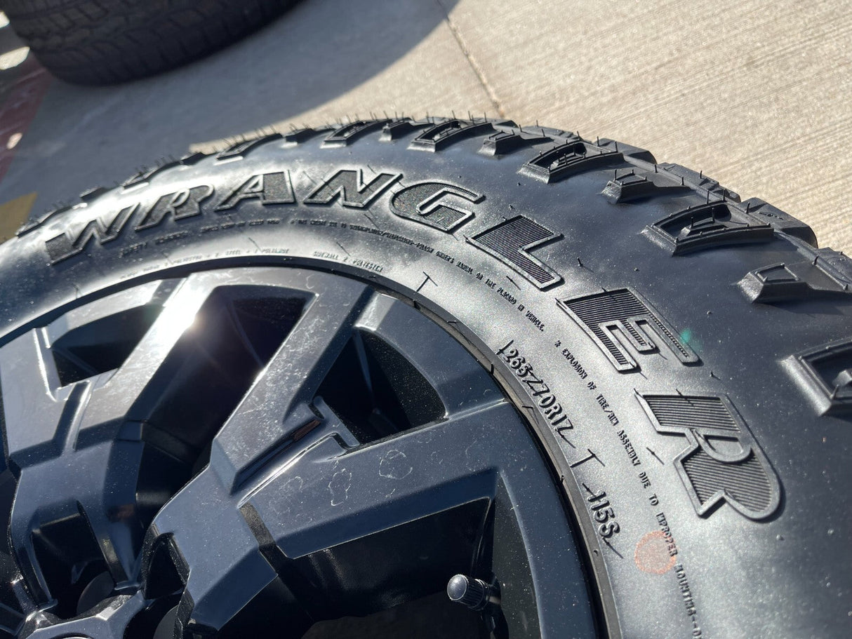 17" Nissan Frontier OEM Desert Runner 62832 wheels rims tires DURATRAC A/T Texas Truck Tire