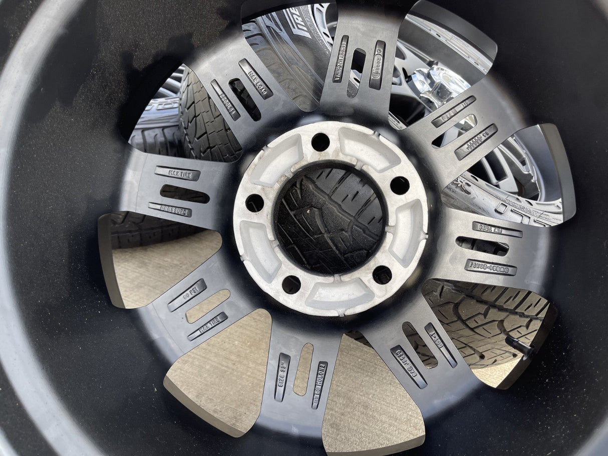 20" Toyota Tundra Sequoia T FORCE TSS TRD OEM black wheels rims 5x150 PIRELLI Texas Truck Tire