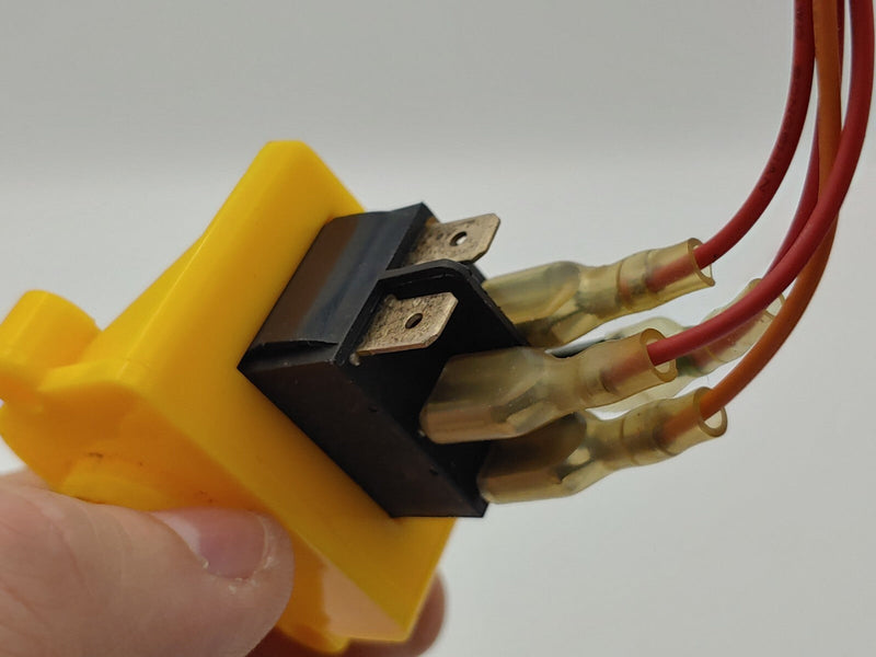 Safety First Corvette Starter Switch in Pink, Red, and Yellow – Original Working Owner Replacement